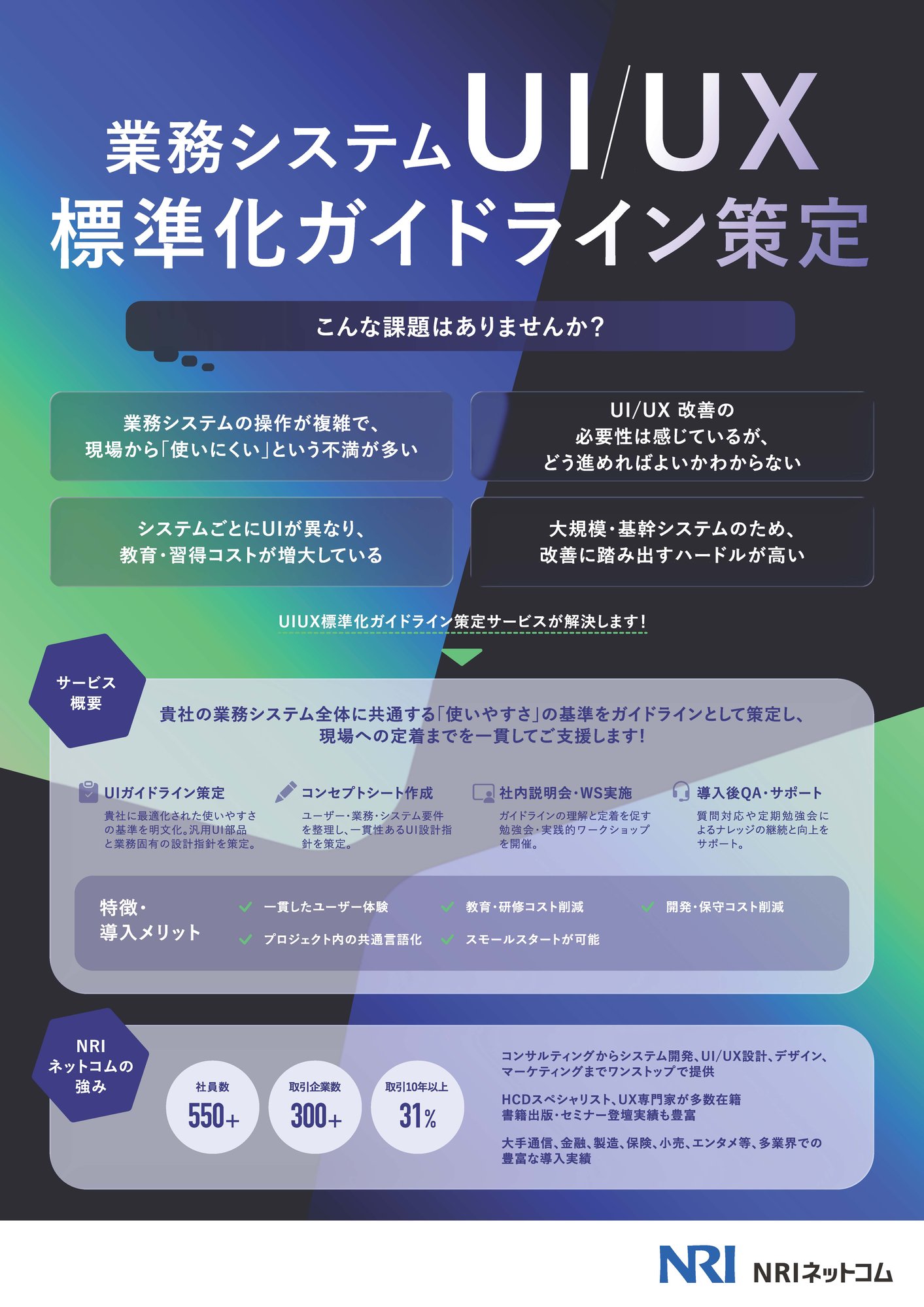 業務システム_UIUX_標準化ガイドライン策定サービス